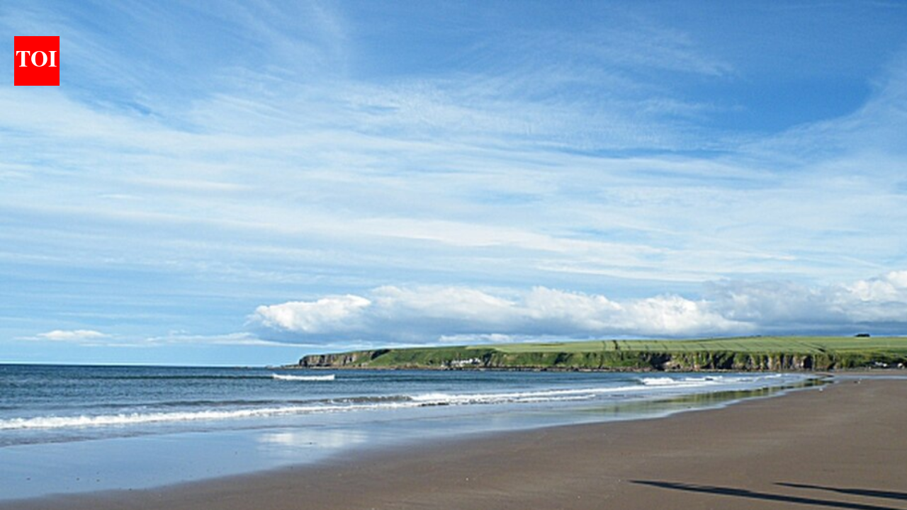 Dog walkers found 2,000-year-old footprints on a Scottish beach before the sea erased them