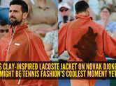 Forget the match, Novak Djokovic&rsquo;s viral clay-inspired jacket is unmissable