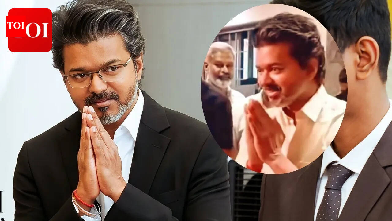 CM Vijay’s veshti look at Jagadish’s housewarming storms social media; Fans celebrate 'Jana Nayagan' star's traditional style