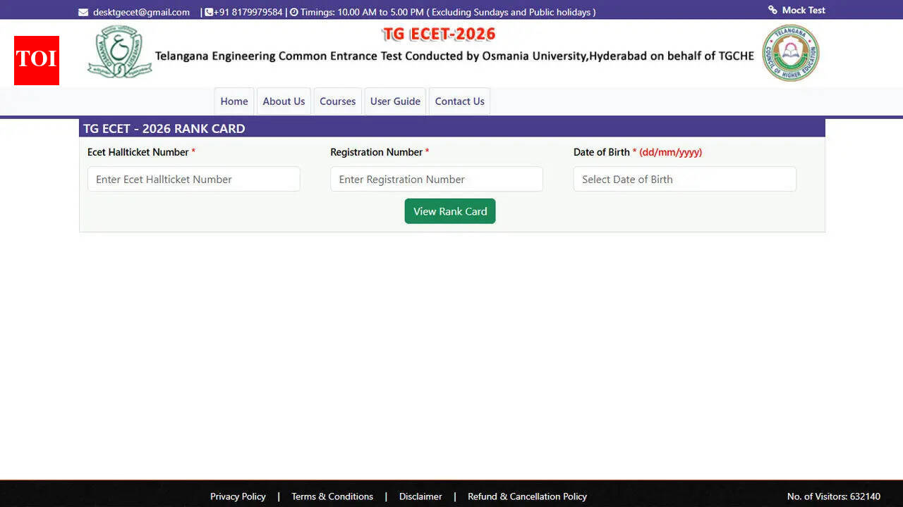 TG ECET 2026 rank cards out at ecet.tgche.ac.in, counselling schedule expected soon for admissions: Direct link