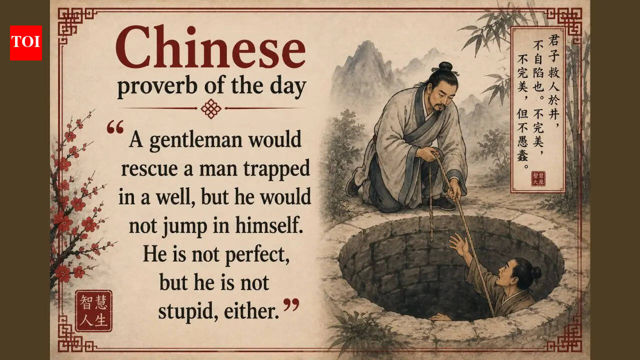 Chinese proverb of the day: “A gentleman would rescue a man trapped in a well, but he would not…” — the proverb explains why helping everybody can sometimes destroy you