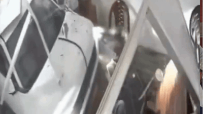 CCTV shows SUV ploughing into Haryana office; 3 injured