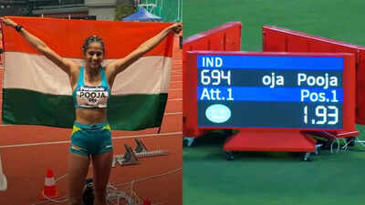 Pooja Singh breaks 14-year-old National Record, wins historic Asian U20 high jump gold — Watch
