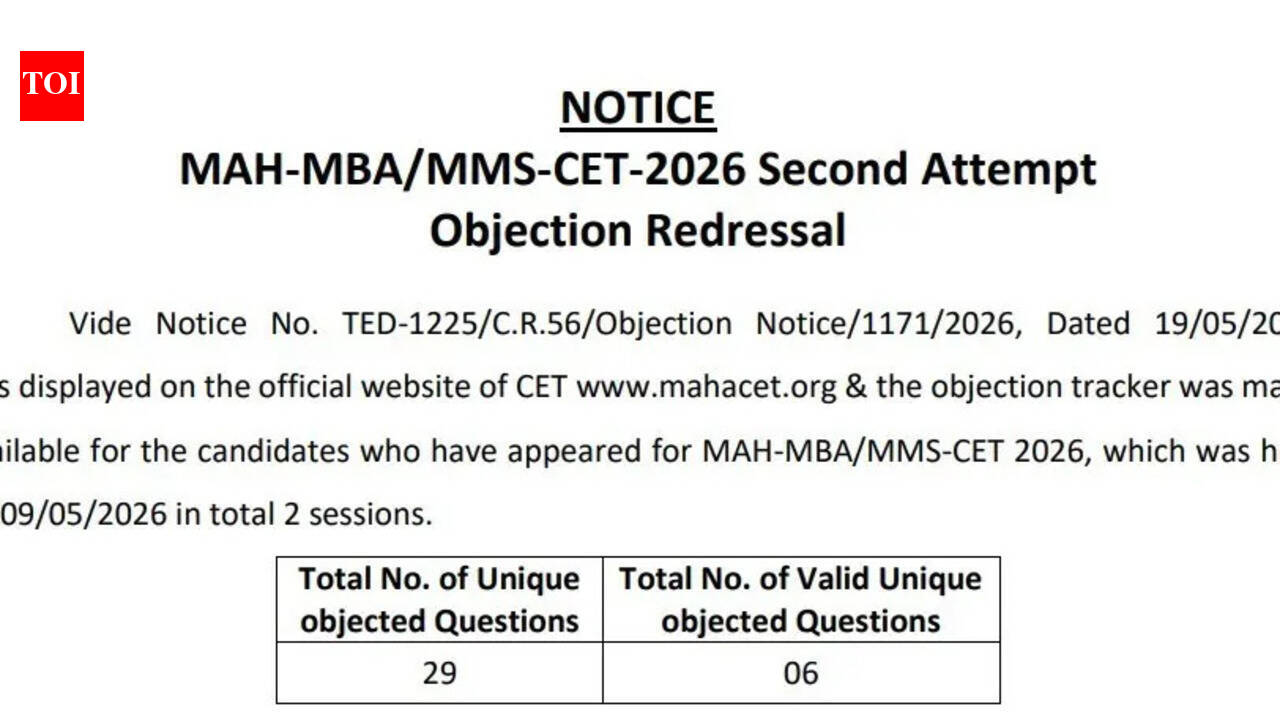 MAH MBA CET 2026:  Final answer key for second attempt released—here's how to download