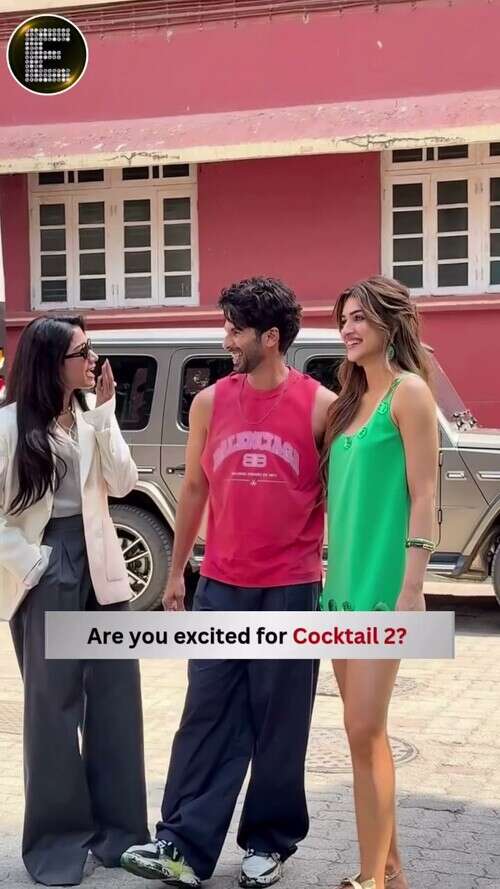 Shahid, Rashmika and Kriti Promote Cocktail 2