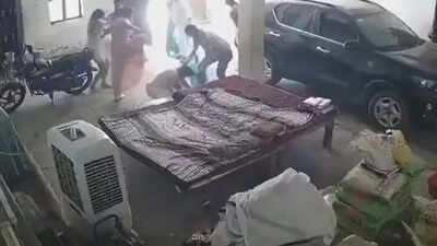 SP woman leader dragged by hair, 'beaten' inside house in UP; CCTV captures chilling attack