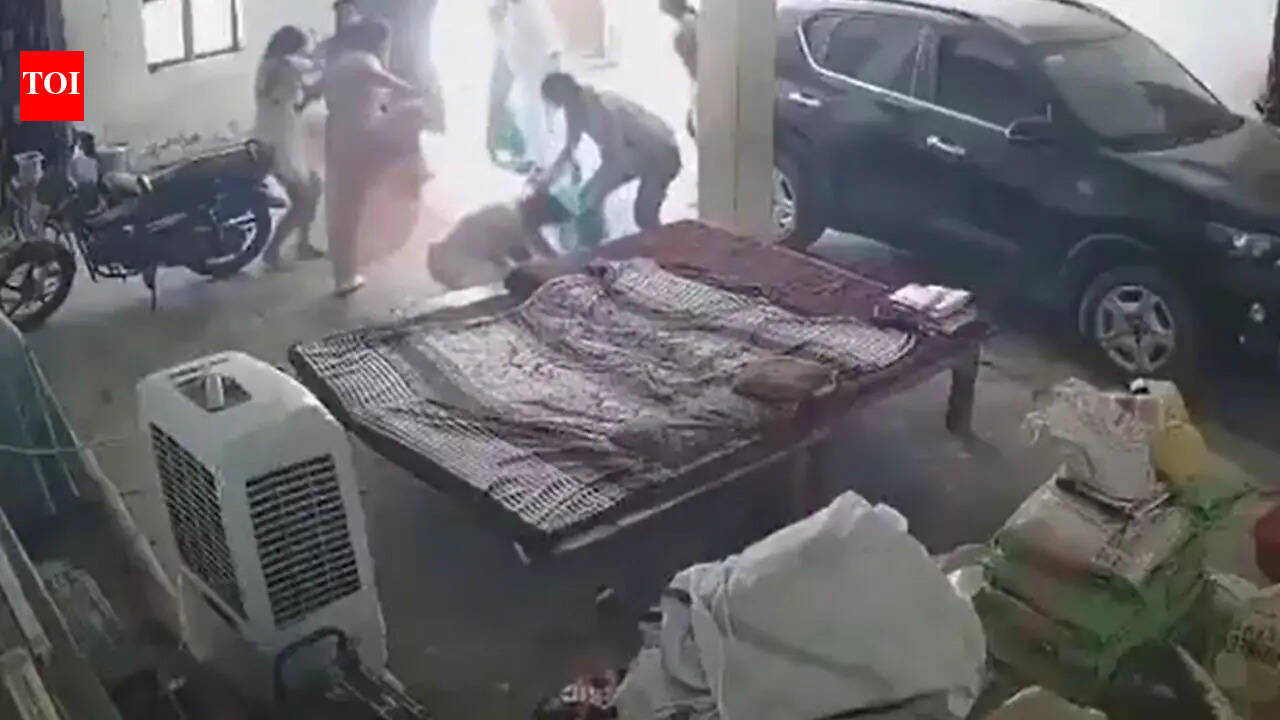 SP woman leader dragged by hair, 'beaten' inside house in UP; CCTV captures chilling attack