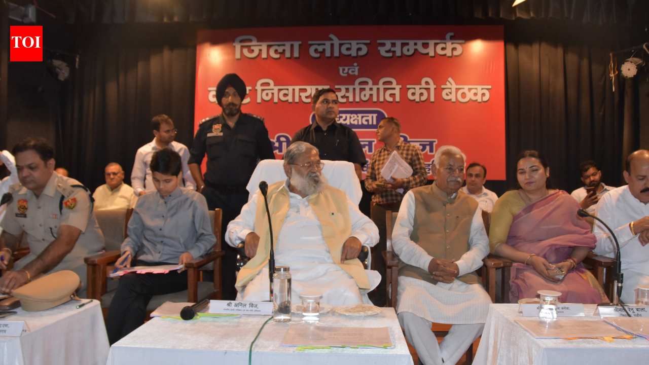 Haryana minister Anil Vij orders FIRs against officials over illegal colonies and land registry irregularities