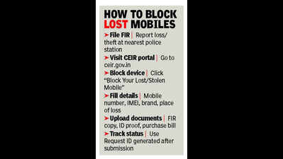 Cyber cell traces 25 lost phones, returns them