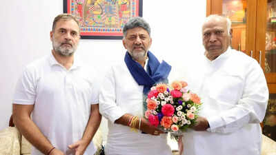 Karnataka poised for 1st leadership swap in 17 years: CLP set to formally elect DK Shivakumar today; 5-10 ministers likely to take oath next week