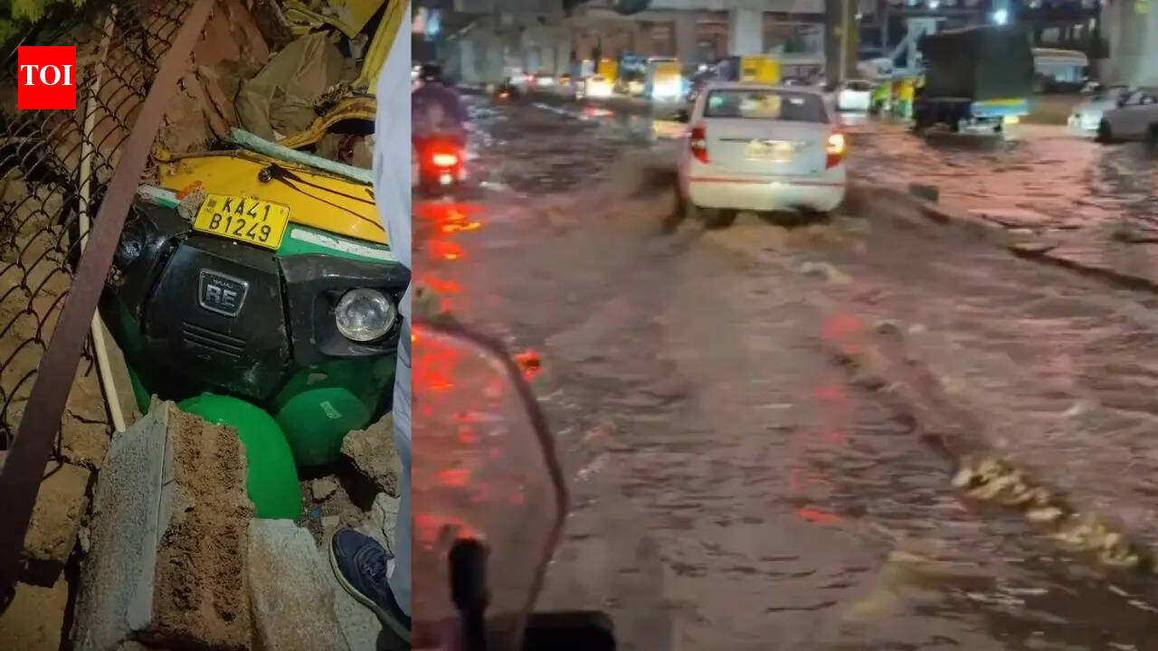 Rain havoc in Bengaluru: Man killed after wall crashes on auto