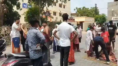 8-year-old boy crushed to death after gate collapses in Lucknow; kin stage road protest with body