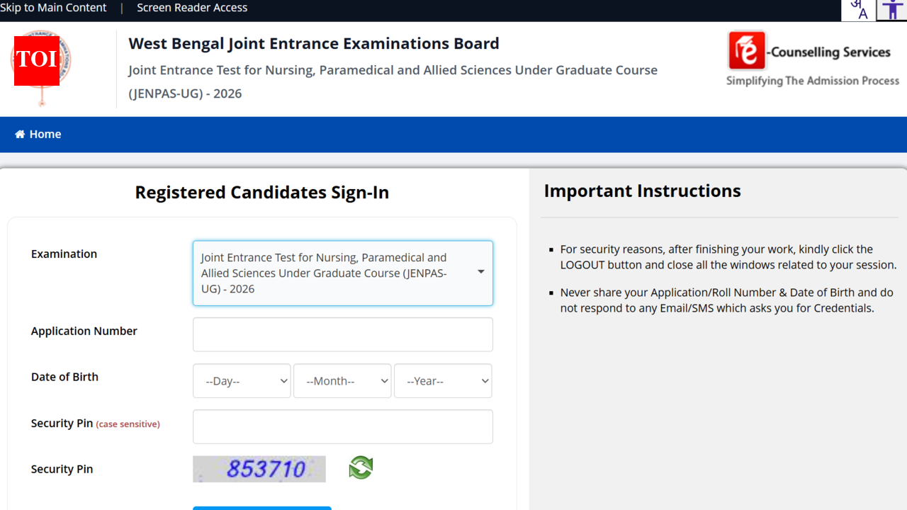 WBJEEB JENPAS UG admit card 2026 released at wbjeeb.nic.in: Direct link to download hall tickets here