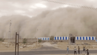 Massive dust storm engulfs parts of Rajasthan; Churu witnesses near-zero visibility