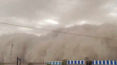Massive dust storm engulfs parts of Rajasthan; Churu witnesses near-zero visibility
