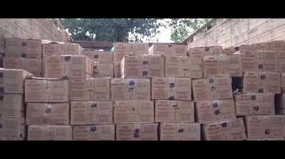 1,100 cartons of illegal liquor seized in Latehar