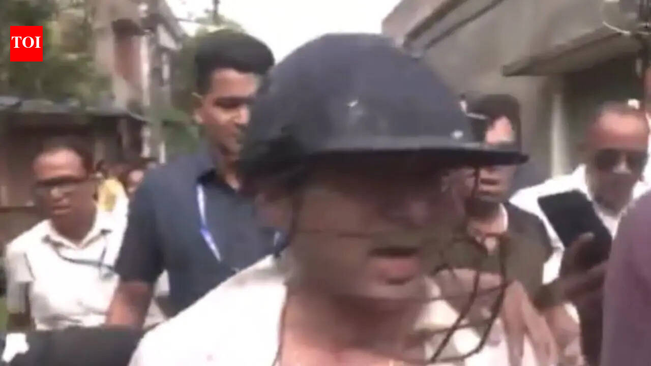 Watch: TMC's Abhishek Banerjee attacked by mob in Bengal, eggs &amp; stones hurled
