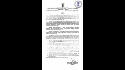 Daily Bazar to Tipling Tiniali declared no-parking zone for heavy vehicles