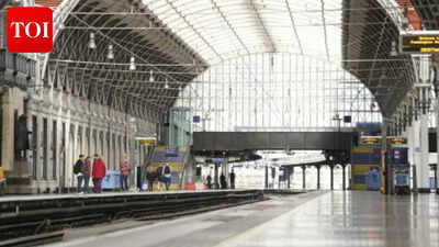  UK’s busiest airport faces rail shutdown after burst pipe floods tracks