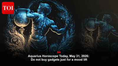 Aquarius Horoscope Today, May 31, 2026: Do not buy gadgets  just for a mood lift