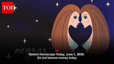 Gemini Horoscope Today, June 1, 2026: Do not borrow money today
