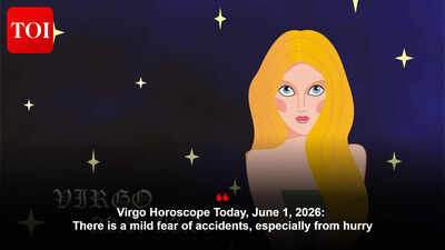 Virgo Horoscope Today, June 1, 2026: There is a mild fear of accidents, especially from hurry