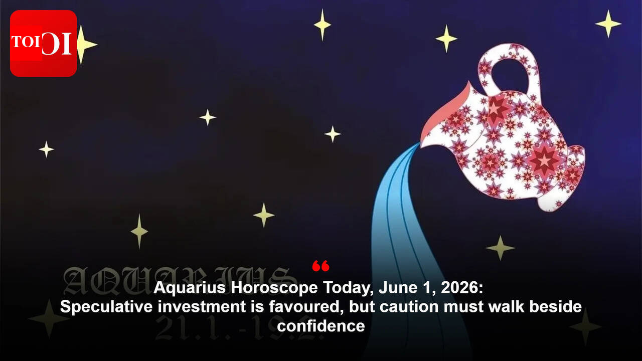 Aquarius Horoscope Today, June 1, 2026: Speculative investment is favoured, but caution must walk beside confidence