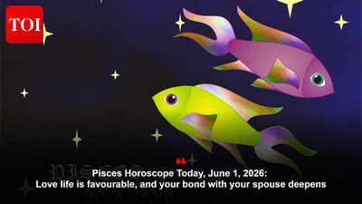 Pisces Horoscope Today, June 1, 2026: Love life is favourable, and your bond with your spouse deepense