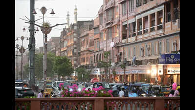 Dust storm darkens skies over Raj