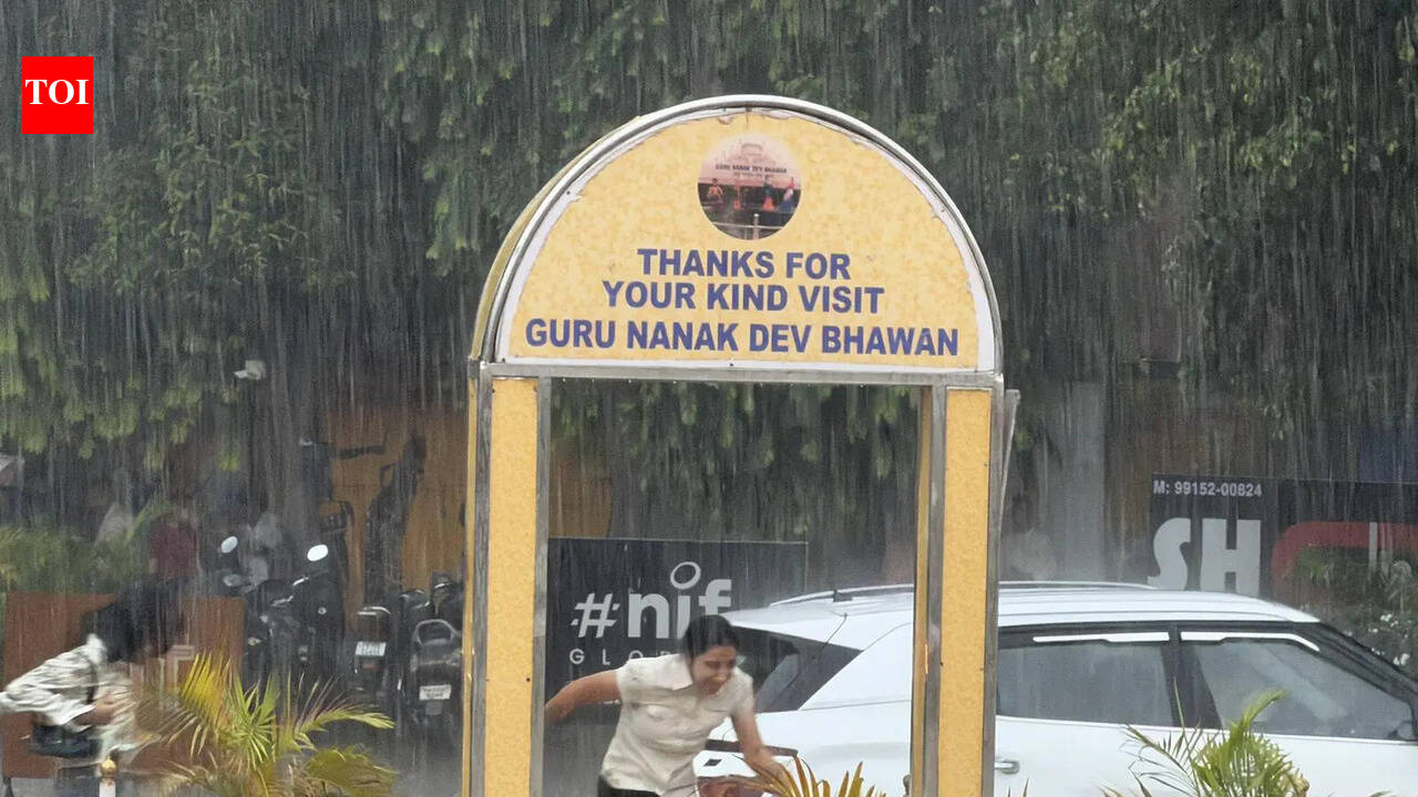 Record rain breaks gruelling heatwave in Ludhiana.