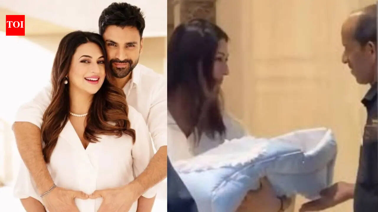 Divyanka Tripathi's heartwarming gesture towards security guard while taking newborn home wins hearts online