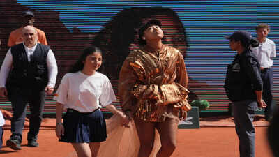 French Open 2026: Gold-sequinned Osaka survives three-setter, to face Sabalenka next