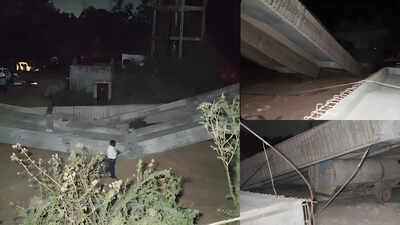  Part of under-construction railway overbridge collapses in Gujarat's Anand district