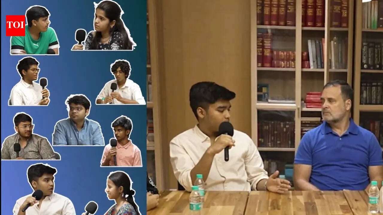 'A chat with anti-national Soros agents': Rahul Gandhi's dig at BJP as he meets CBSE students