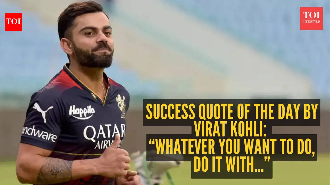 Success quote of the day by Virat Kohli: “Whatever you want to do, do it with…”