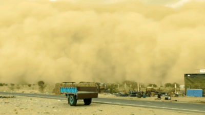Watch: Massive dust wall engulfs Jaisalmer, darkens skies