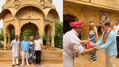 US President's daughter Tiffany Trump, husband Michael Boulos visit Jaisalmer Fort, explore royal heritage