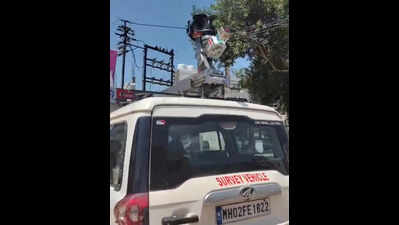 Ground survey of Shaktipeeth’s new alignment starts in Solapur dist amid heavy police presence