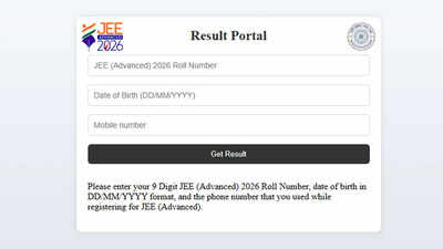 JEE Advanced results 2026 announced at jeeadv.ac.in; Shubham Kumar secures AIR 1 with 330 marks