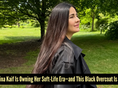 Katrina's post-pregnancy photo dump comes in a black overcoat!