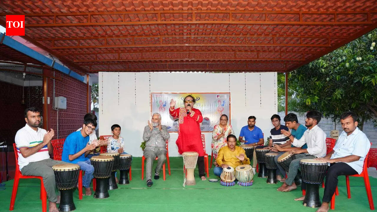 Pt Prodyut Mukherjee conducts music therapy workshop for autistic children in Hyderabad