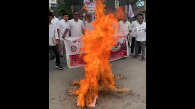 Mottock student unions protest over fuel price hike in Tinsukia