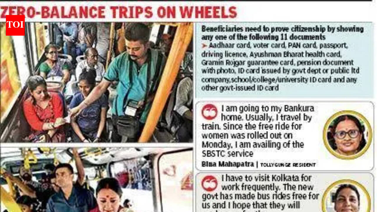 FREE STATE BUS RIDES: WOMEN CLAIM A FIRST IN BENGAL
