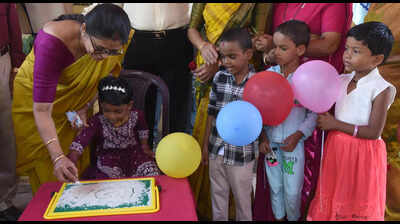 Drumbeats, petals, sweets welcome pupils back at DK schools reopening