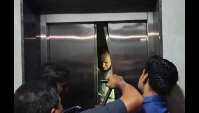 Lift jam in Vesu tower gives couple late-night scare