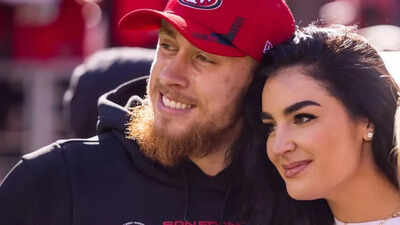  George Kittle's reaction to wife Claire's SI Swimsuit walk is the most wholesome thing you'll see today