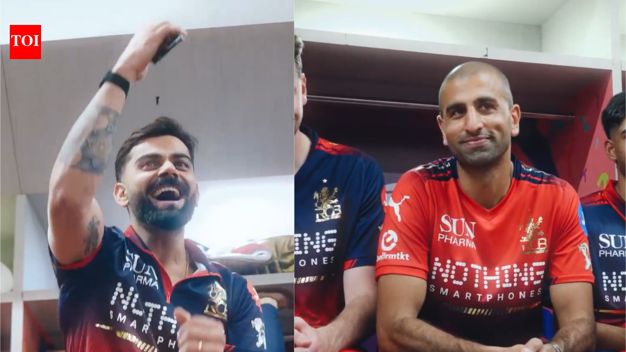 Virat Kohli and RCB dressing Room roars after Mo Bobat's bold 'three in a row' prediction - Watch