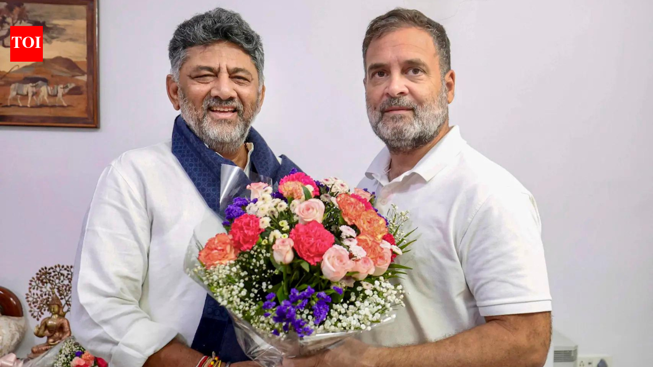 ‘Saw potential in a young worker’: DK Shivakumar thanks Gandhi family ahead of Karnataka CM swearing-in