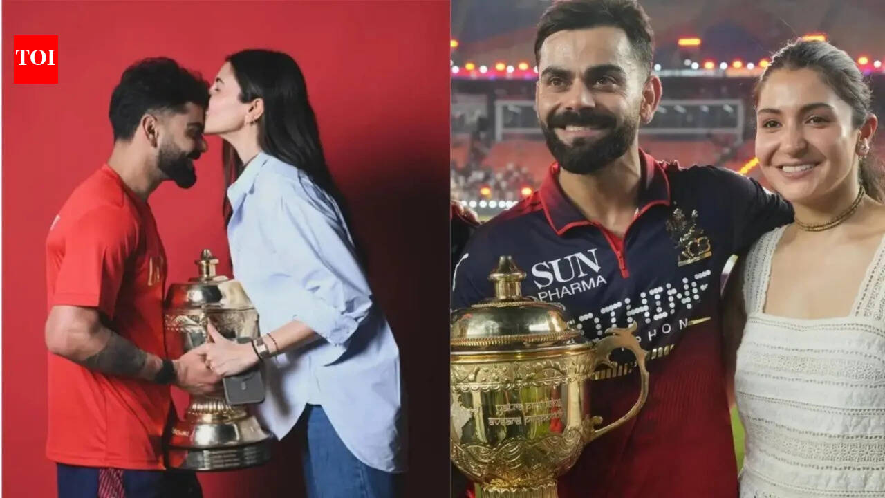 RCB reigns again: He brought the trophy, she brought the smile