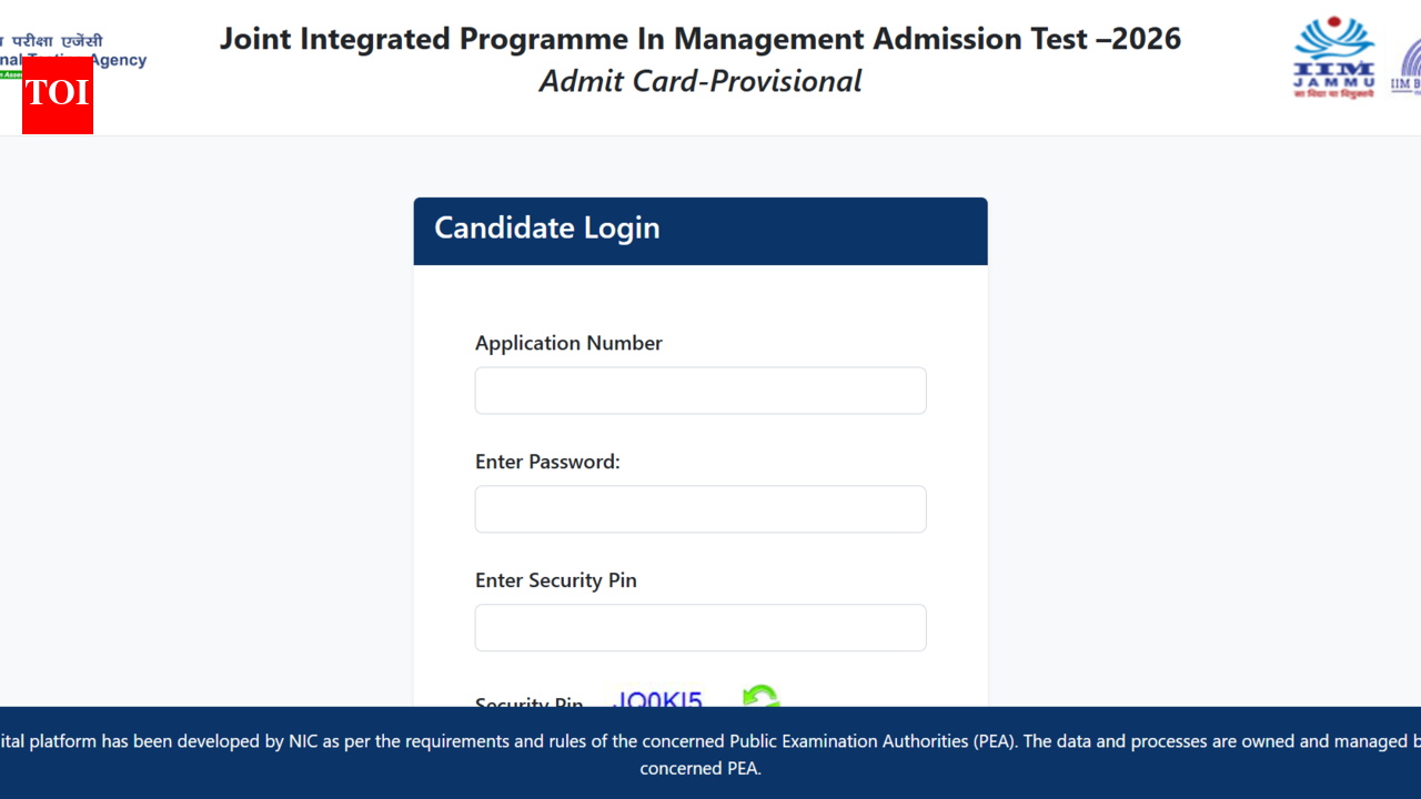 JIPMAT 2026 admit card released at exams.nta.nic.in: Direct link to download hall ticket here